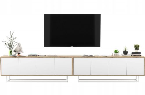  Loft Industrial TV stalak, Bijela komoda MAT 300