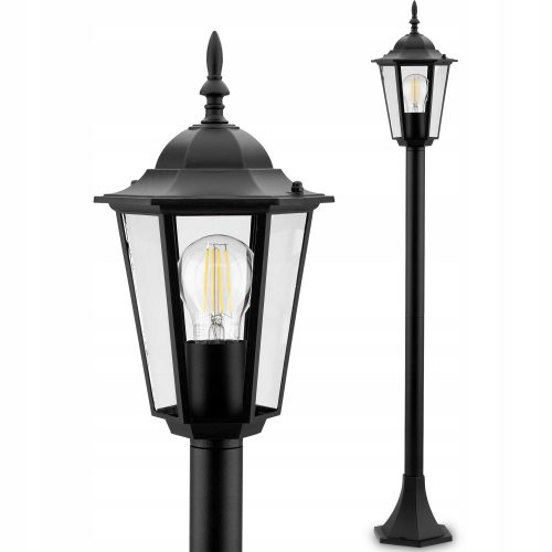 Rasvjetni stup za vrt - Lumiled Bellis E27 rasvjetni stup 110 cm crni