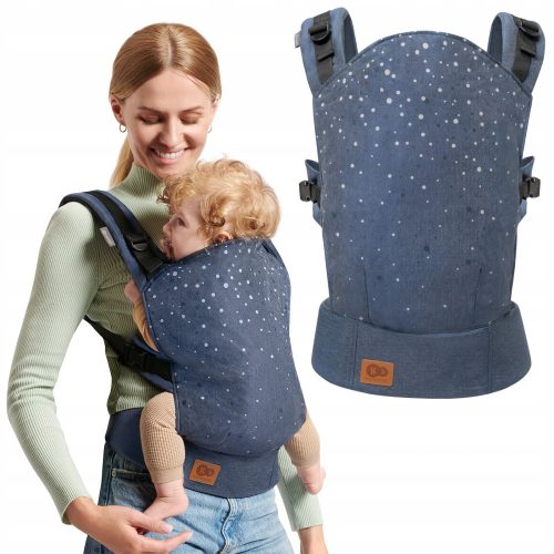  Kinderkraft Nino Confetti Denim transporter, mornarsko plava, do 20 kg