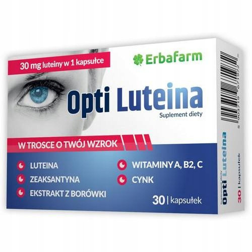  ErbaFarm Opti Luteina dodatak prehrani 30 mg lutein kapsule 30 kom.