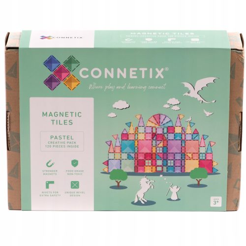  Connetix Pastel Creative Pack magnetski blokovi 120 kom.