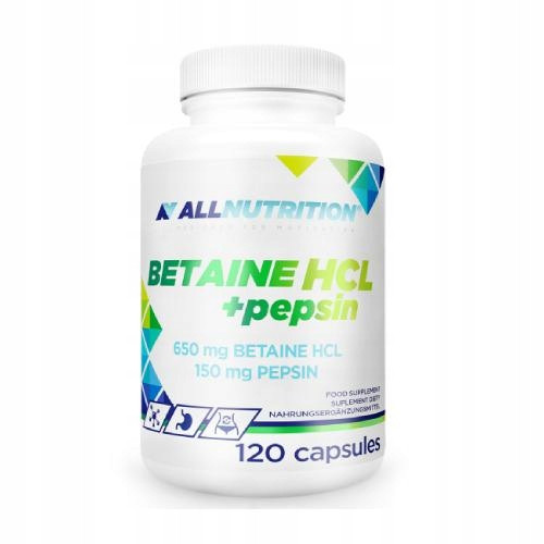  Allnutrition Betaine HCL + Pepsin dodatak prehrani aminokiseline kapsule 0 g 0 ml 120 kom.