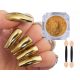  GOLD METALIC NAIL POWDER MIRROR EFFECT ZA HIBRIDE