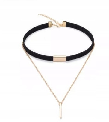  Md Black Choker ogrlica Ploča