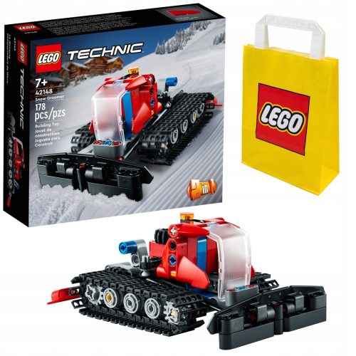  LEGO Technic Ratrak 42148 + LEGO papirnata vrećica 6315786 žuta 24x8x18 cm