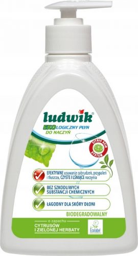  Ludwik Ekološka tekućina za pranje posuđa s mirisom citrusa i čaja 475 ml