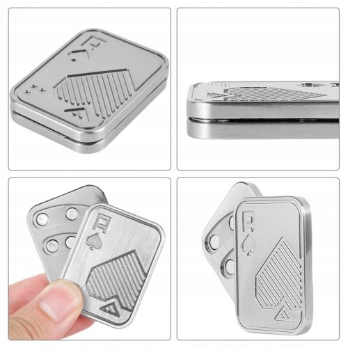  FIDGET antistres EDC metal CARDS igračka