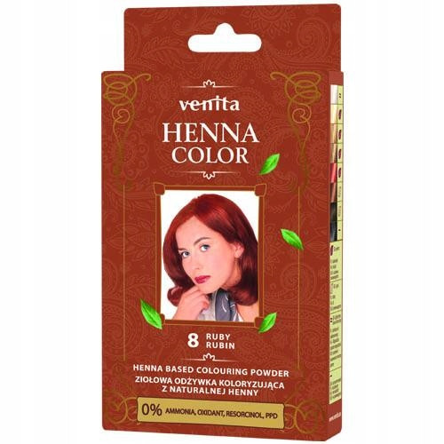  Venita Henna Color biljni regenerator za bojenje s prirodnom kanom 8 Ruby