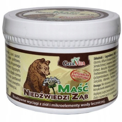  Gorvita mast za mišićno-koštane bolove Gorvita Bear Tooth Ointment 200 ml 200 ml 250 g