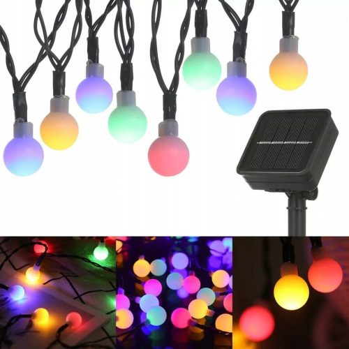  BOŽIĆNA SVJETILJKA RGB SOLARNI GARLAND 6,5 M 50 LED