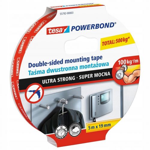  Tesa Powerbond dvostrana montažna traka 19 mm x 5 m