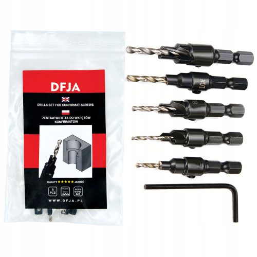  Set DFJA potvrdnih svrdla 5-12 mm, 6 komada