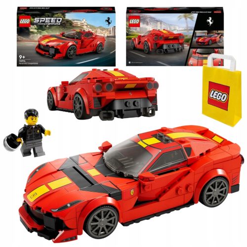  LEGO Speed Champions 76914 Ferrari 812 Competizione + LEGO 6315794 VP PAPIRNATA VREĆA VELIKA 45X48X17 TE