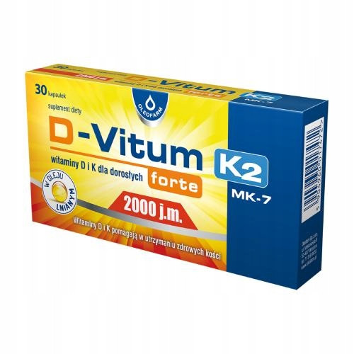  Oleofarm D-Vitum forte dodatak prehrani 2000 IU K2 30 kapsula