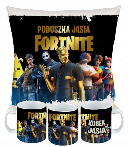  FORTNITE JASTUK ŠALICA SET poklon + IME