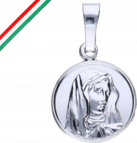  Srebrni medaljon 925, okrugli, Gospa, krštenje, pričest, unisex poklon