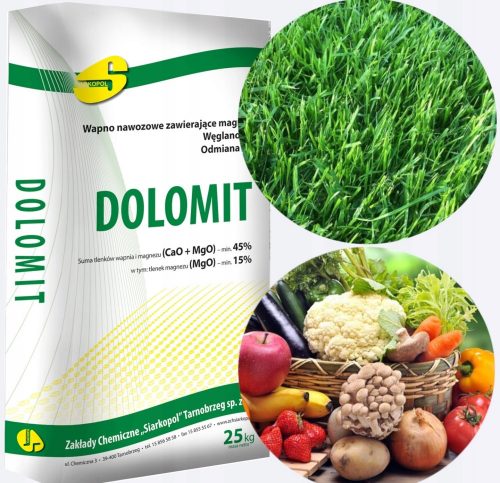  Dolomitno gnojivo Siarkopol u prahu 25 kg 25 l