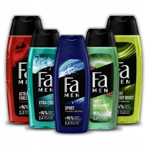  Fa Gel za tuširanje Men Xtracool, xtreme, active, bergamot, attraction MIX