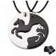  OGRLICA 2 PRIJATELJA YING YANG BFF HORSES C1470