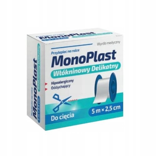  Monoplast netkani flaster, delikatan, 5 m x 2,5 cm