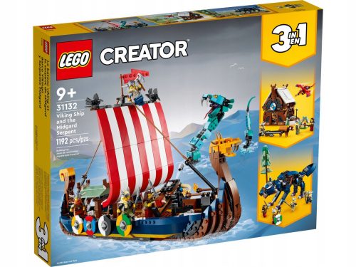  LEGO Creator 3 u 1 31132 Vikinški brod i Midgardska zmija