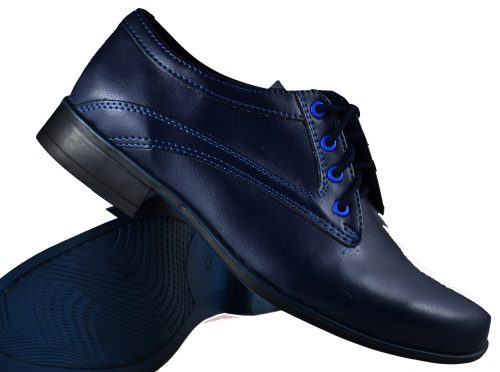  Cipele za pričest POLJSKE PAPUČE Communion Leather Boy Navy blue veličina 31 za dječake