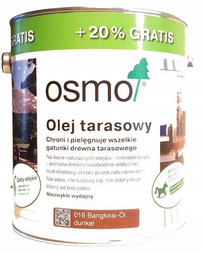  Osmo 016 Ulje za terasu 3l Bangkirai Tamno