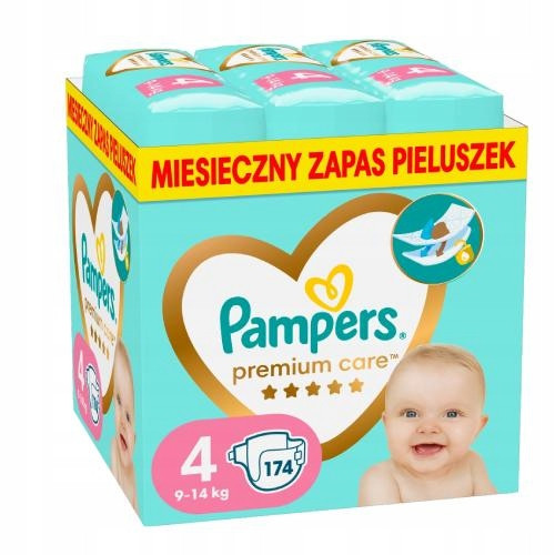  Pampers Premium 4 pelene, 8-14kg, 174 kom