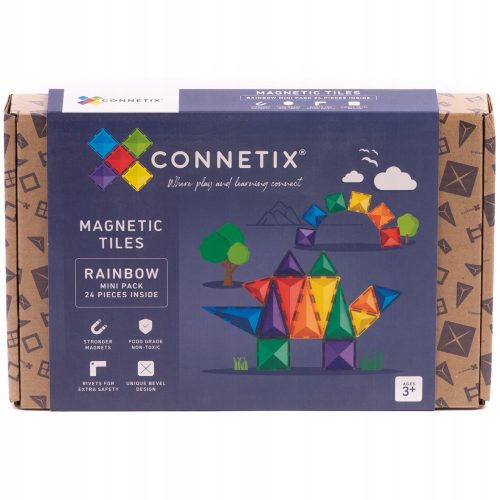  Connetix magnetni blokovi Connetix magnetni blokovi - Rainbow Mini Pack 24 kom. 24 kom.