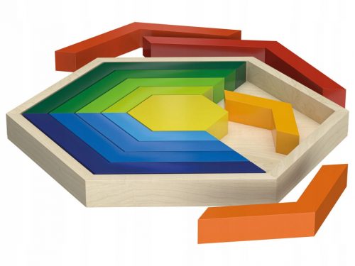  Drvena igračka Montessori Stacking Blocks