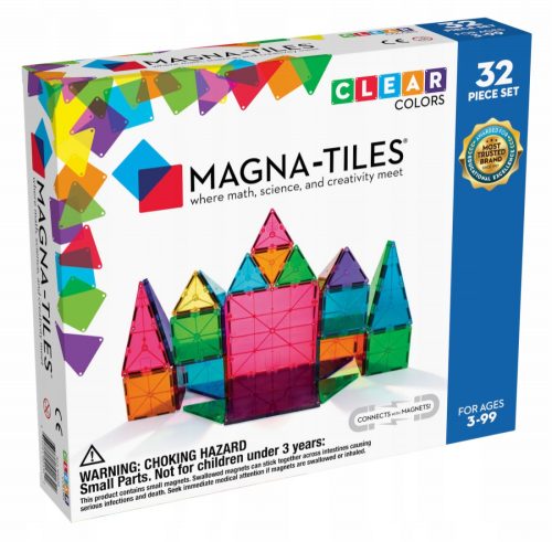  Magna-Tiles magnetni blokovi, prozirni, 32 kom.