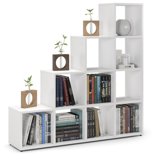  White Step Bookcase 10 polica za knjige Kabinet