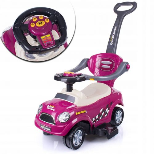  3u1 Top Kids Giga Car za vožnju, ljubičasta