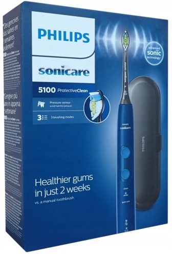  Philips Sonicare Protective Clean 5100 sonična četkica za zube, tamnoplava