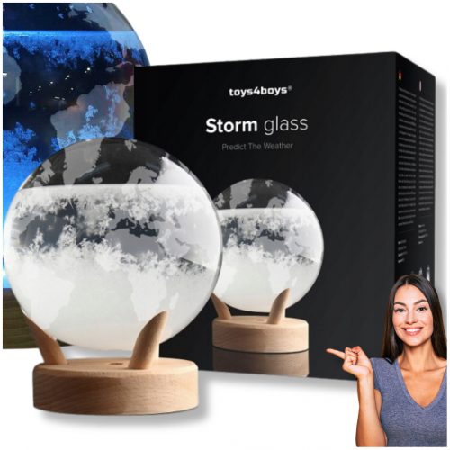  Lampa meteorološke stanice Globe Fitzroy Chemical Barometer 7 boja LED POKLON