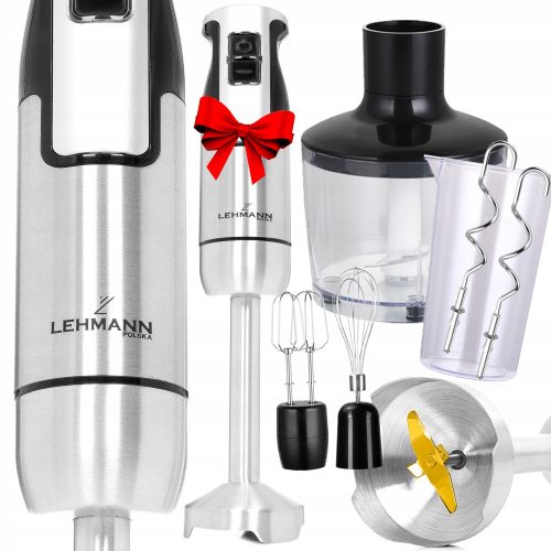  Lehmann ručni blender Višenamjenski mikser Mikser Powerful XXL 1200 W srebrno/siva