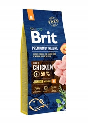  Brit Chicken Junior Medium M 15 kg piletine