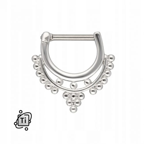  Ukrasna naušnica POTKOVA OD TITANA za SEPTUM 1.2/8mm