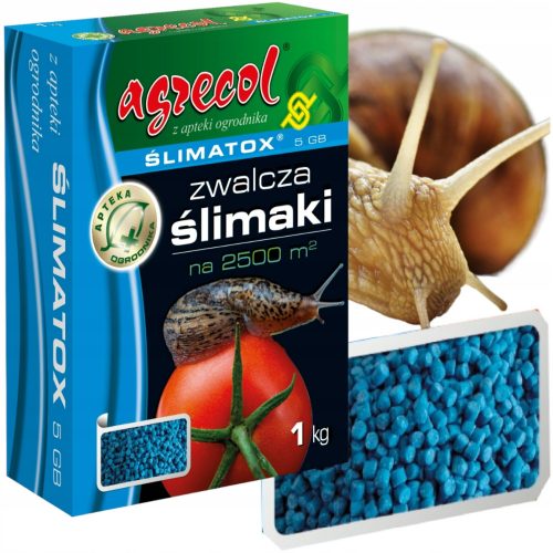  PLAVI PUŽ GRANULE SLIMATOX 5 GB 1KG + CRNE NITRIL RUKAVICE M CRNE MASLINE 1 PAR