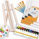  VELIKI SLIKARSKI SET EALS PAINT BRUSHES CANVAS