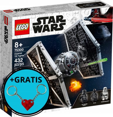  LEGO Star Wars 75300 Imperial TIE Fighter + Lego srce privjesak za ključeve