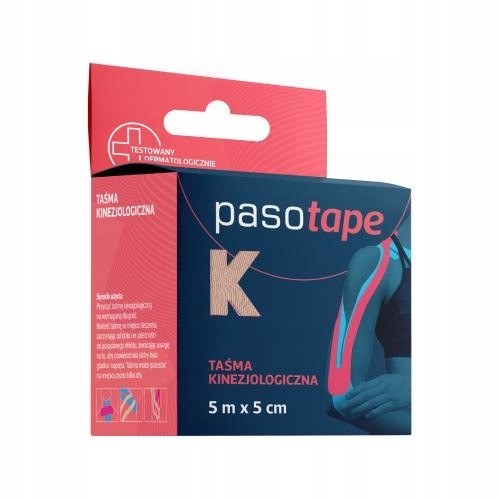  PASOTAPE kineziološka traka 5mx5cm crna