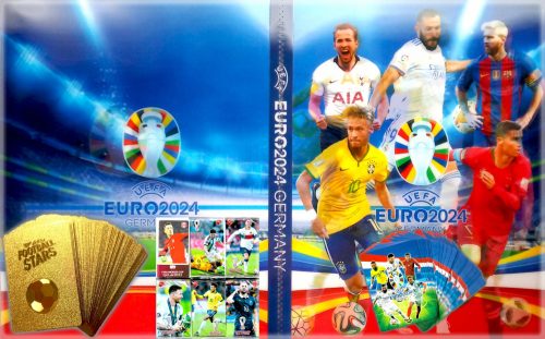  Nogometni album za 240 kartica EURO 2024 + 90 KARTICA uključujući Euro 2024 + zlato