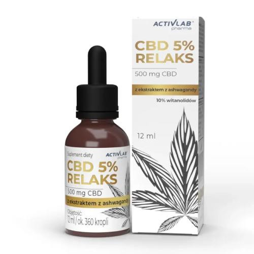  CBD 5% OPUŠTANJE SA ASHWAGANDHOM 12 ml Activlab Pharma