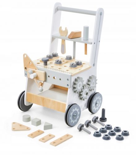  WOODEN WORKSHOP 3-u-1 WALKER PUSHER KOLICA 47 kom.