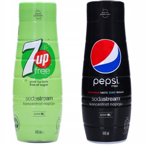  Sodastream 7up i Pepsi Max sirupi koncentrat 440 ml 2 kom