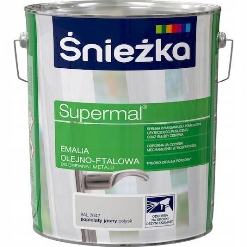  Emajl Śnieżka Supermal siva 10 l