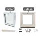 Bijeli PVC Nagibni Prozor 50x50 cm, 500x500mm