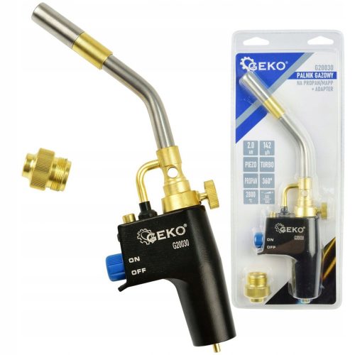  Geko G20030 plinski plamenik za lemljenje + adapter