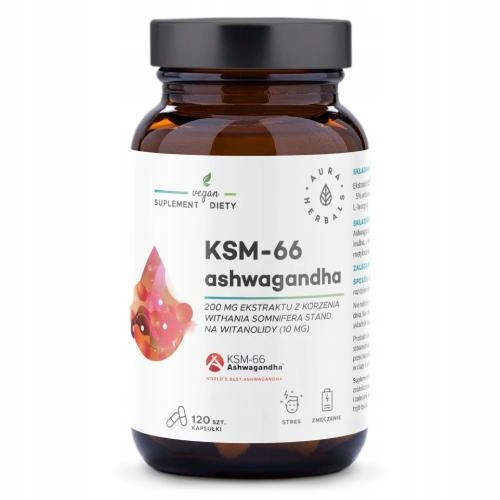  Ashwagandha, KSM-66 korijen 200 mg, kapsule 120 kom